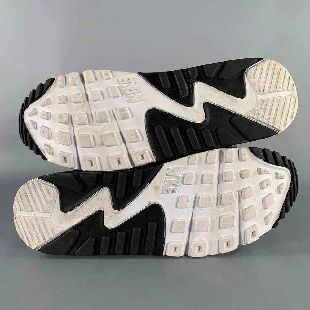 NIKE 2012 10.5 What the Max White Multi Color Color Block Mesh Lace-Up Sneakers